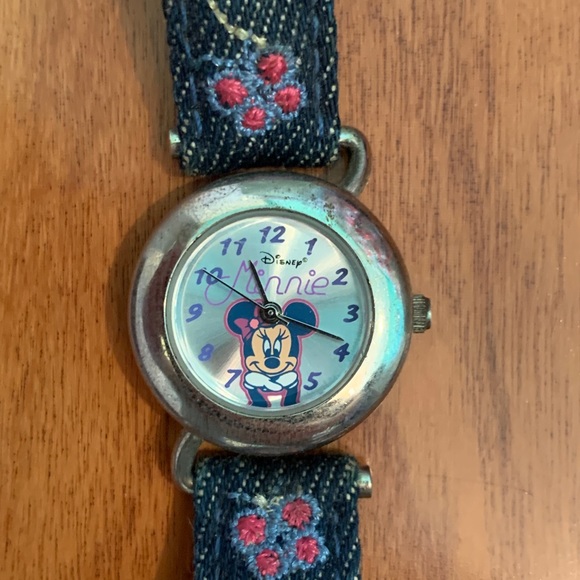 Disney Accessories - Disney Jean Minnie Mouse Butterfly Watch